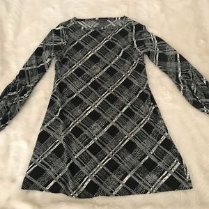 To the Max Black and White Dress